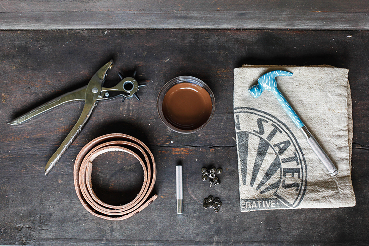 DIY Feedbag Tote w/Leather Straps Poppytalk