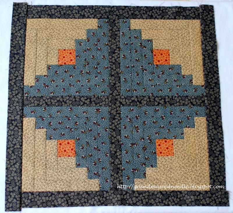 Red Needle Quilts: Scrappy Queen Size Log Cabin Quilt and a few more finishes