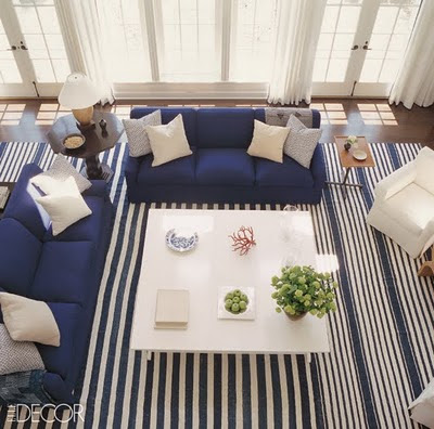 Decoración de interiores: Decora tu sala de azul