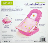 2 Carter's Mother's Touch #07360 Deluxe Baby Bather with Removable Head Support Cushion