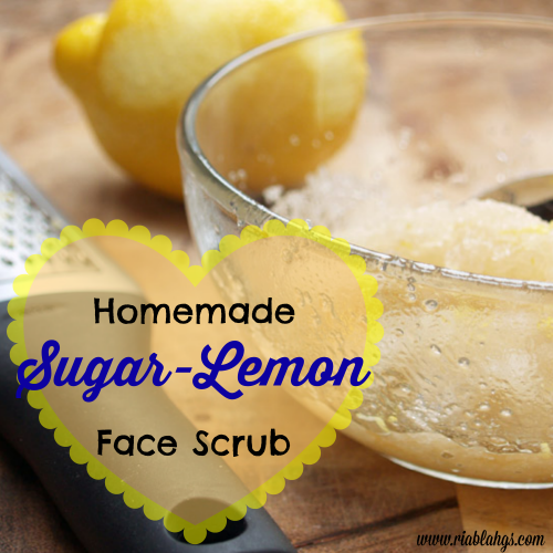 It's My Party Homemade SugarLemon Face Scrub