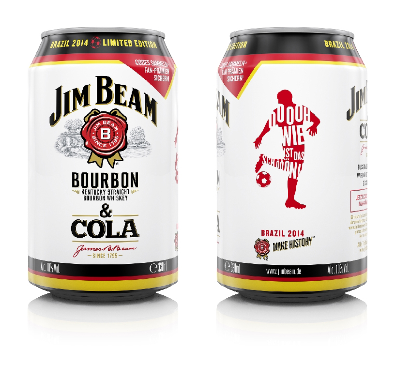 Jim Beam Limited Edition World Cup Cans Packaging Of The World