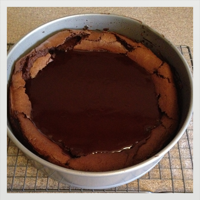 Mel's Sweet Treats Flourless Chocolate Cake with Chocolate Espresso Glaze