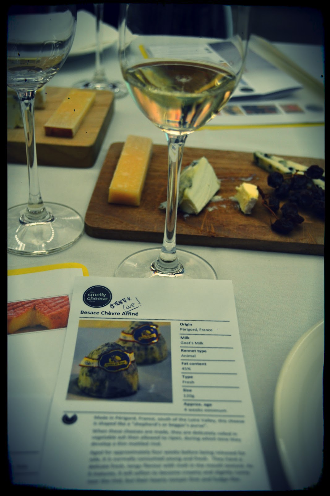 champagne and cheese