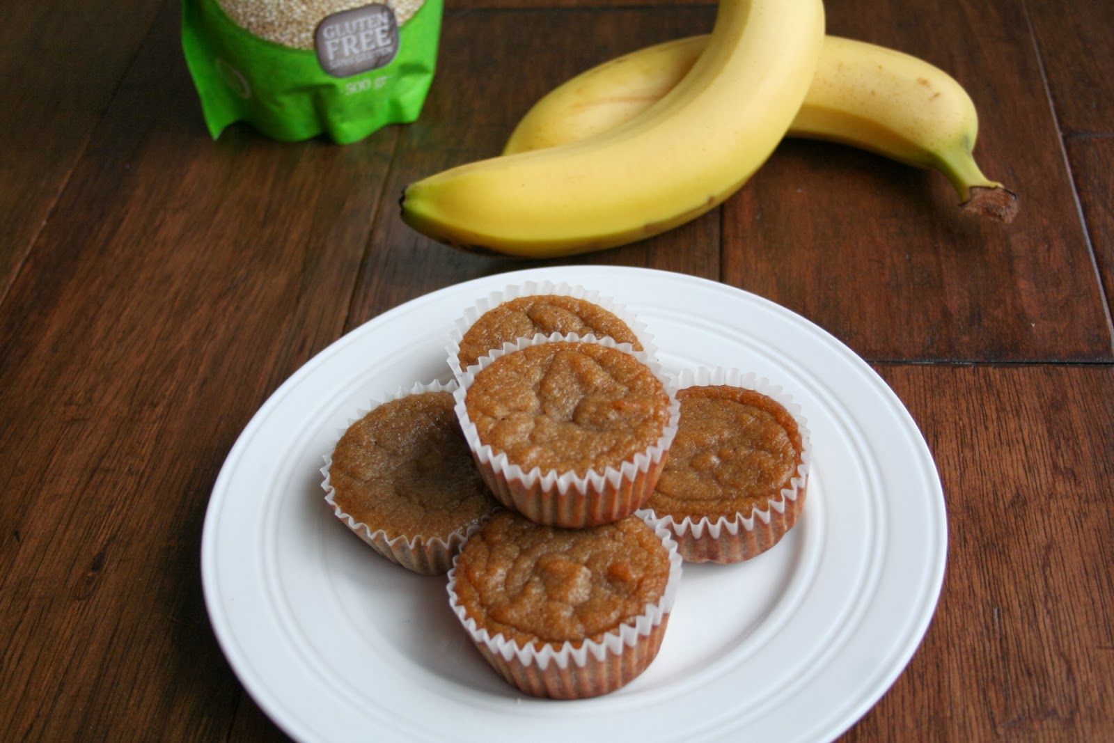 The Healthy Happy Wife Coconut Banana Quinoa Muffins (Dairy, Gluten