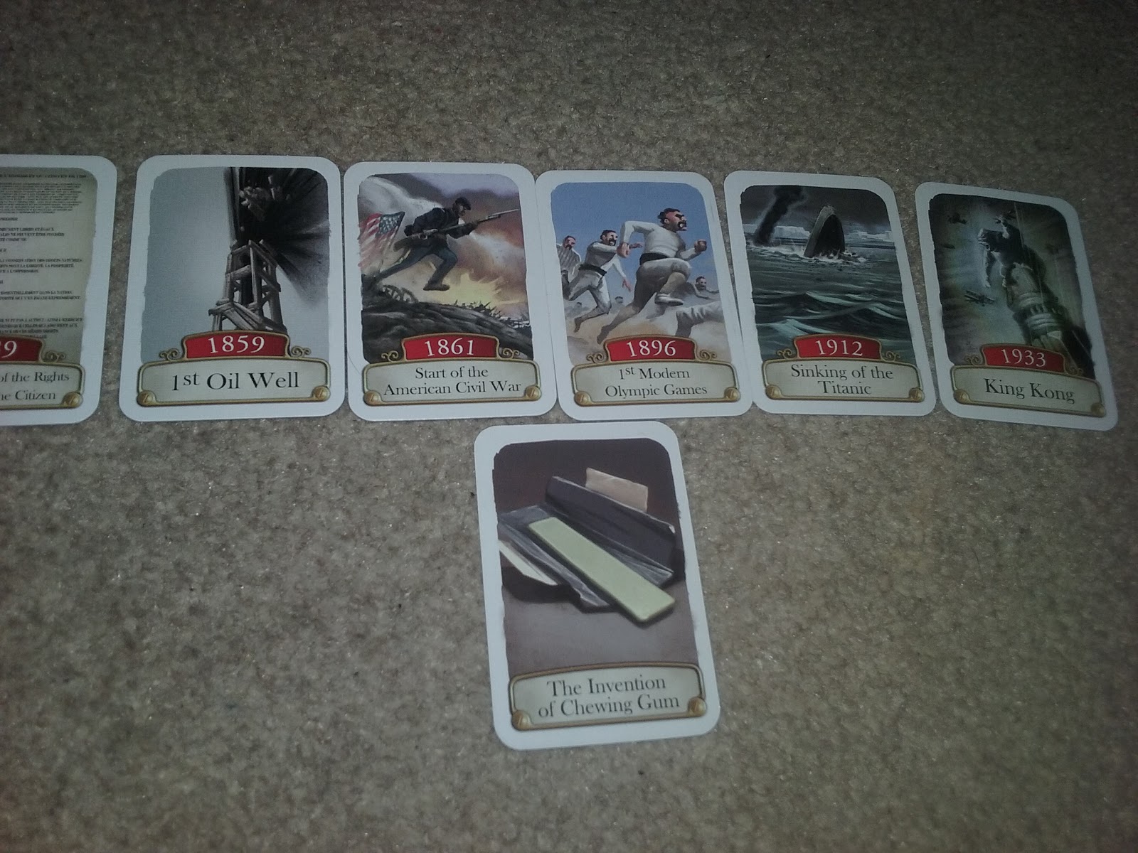 Timeline Historical Events game review by Asmodee games