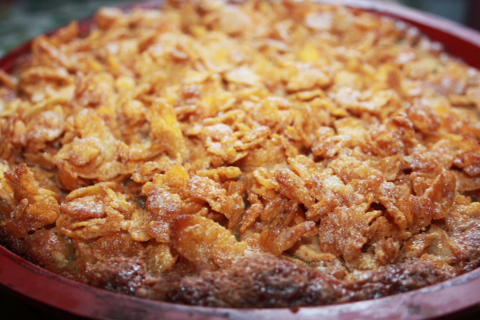 Ma planète culinaire Gateau aux pommes et croustillant de Corn Flakes