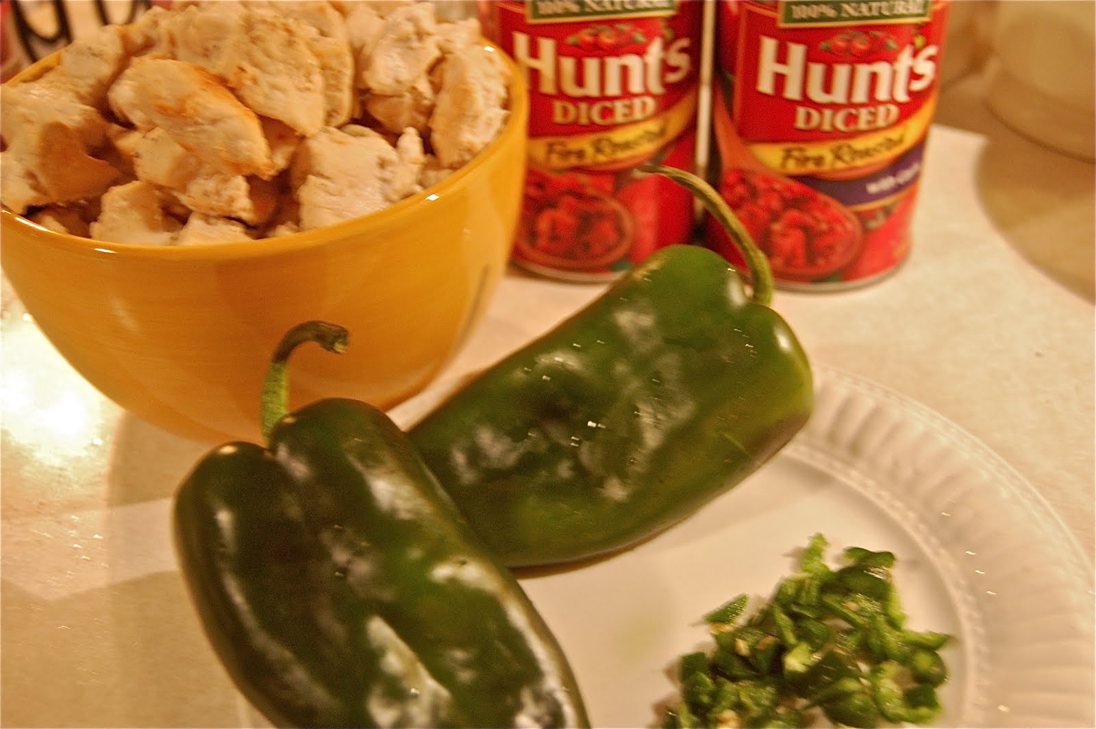 Poppi Linn Chicken and Poblano Peppers