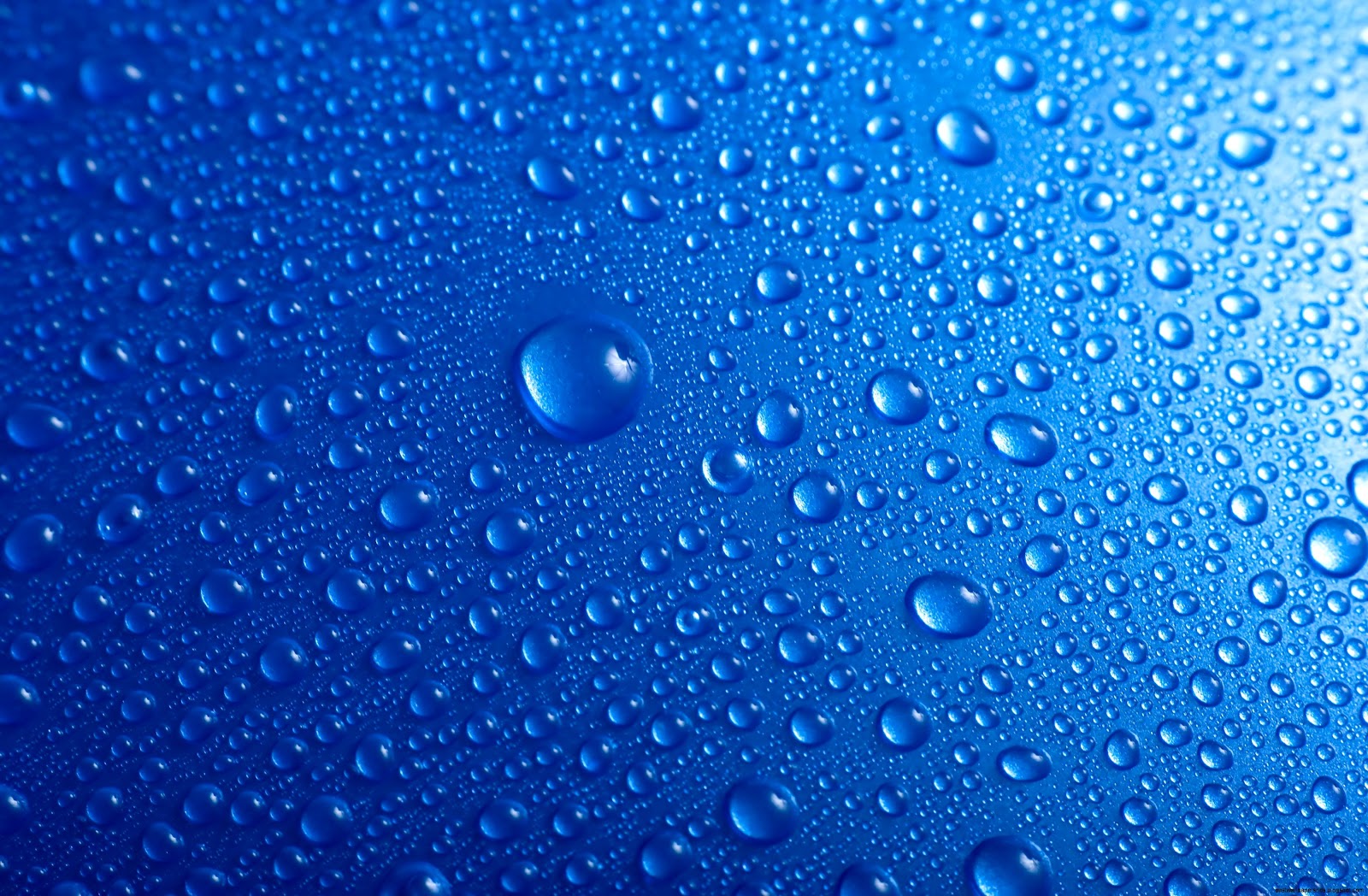Blue Water Droplets Blue Water Droplets