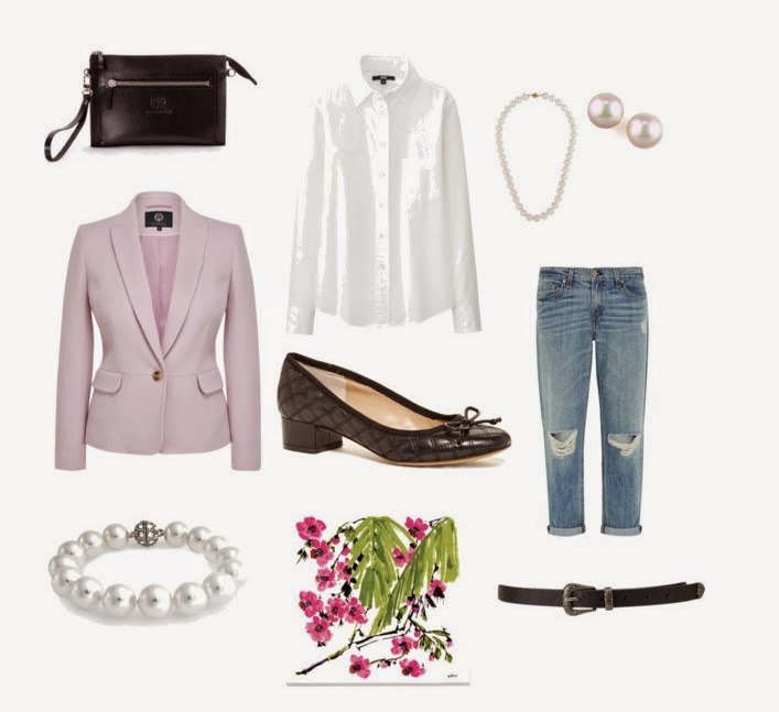 today's agenda Ways to wear a lavender blazer.