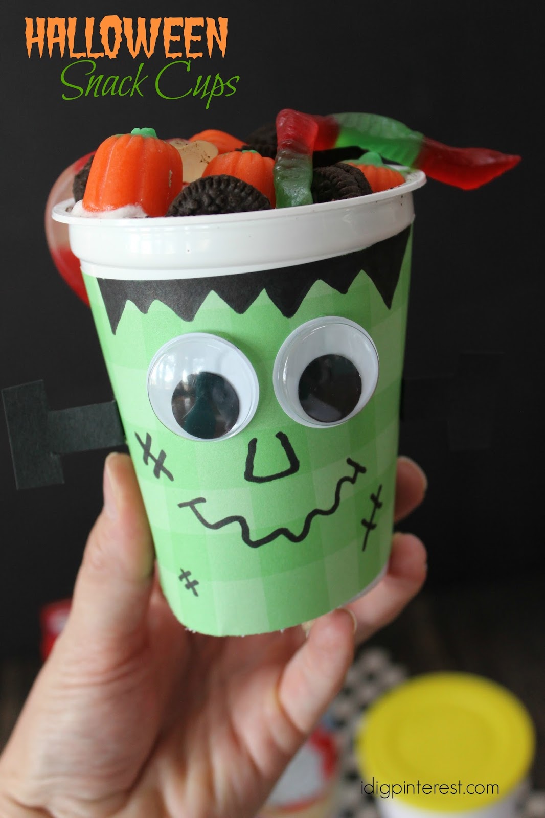 Halloween Snack Cups I Dig Pinterest