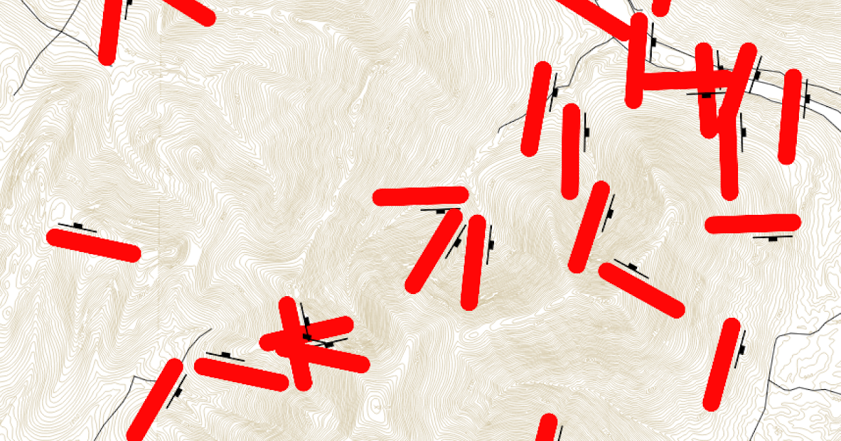 Geological Musings In The Taconic Mountains Creating Geologic Maps In Qgis Strike And Dip Symbols