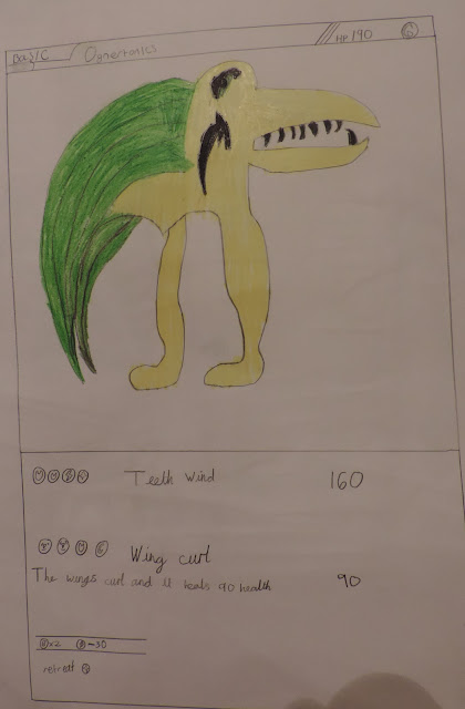 kids drawing of pokemon card