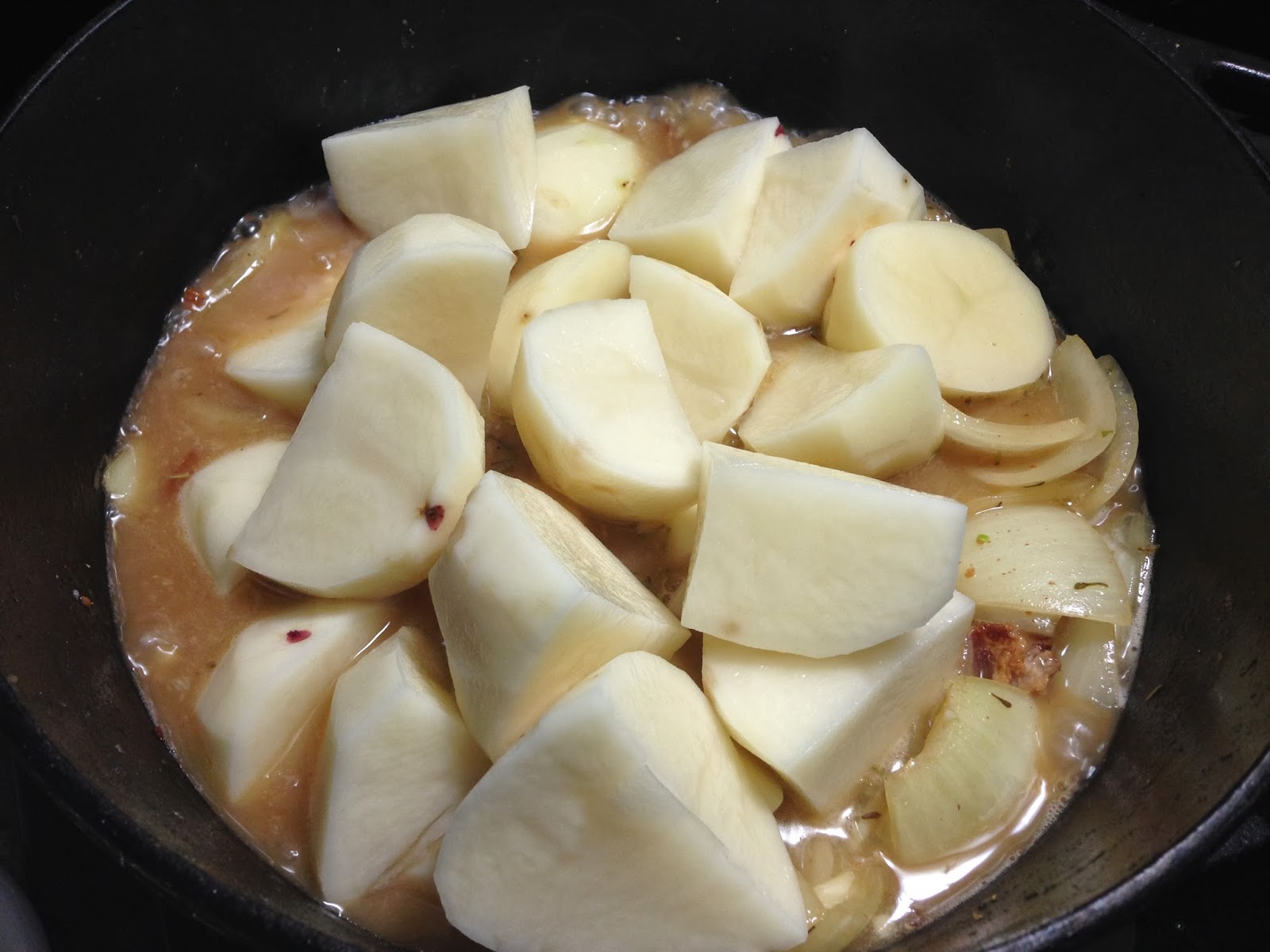 Cooking with SAHD Jacques Pepin's Potato Ragout