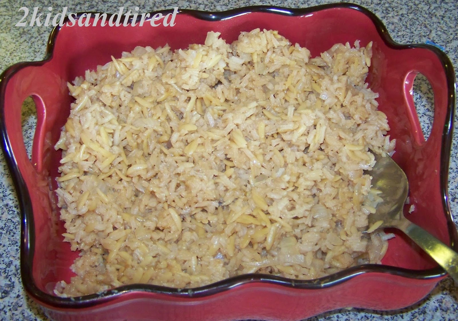 2 Kids and Tired Cooks Rice Pilaf