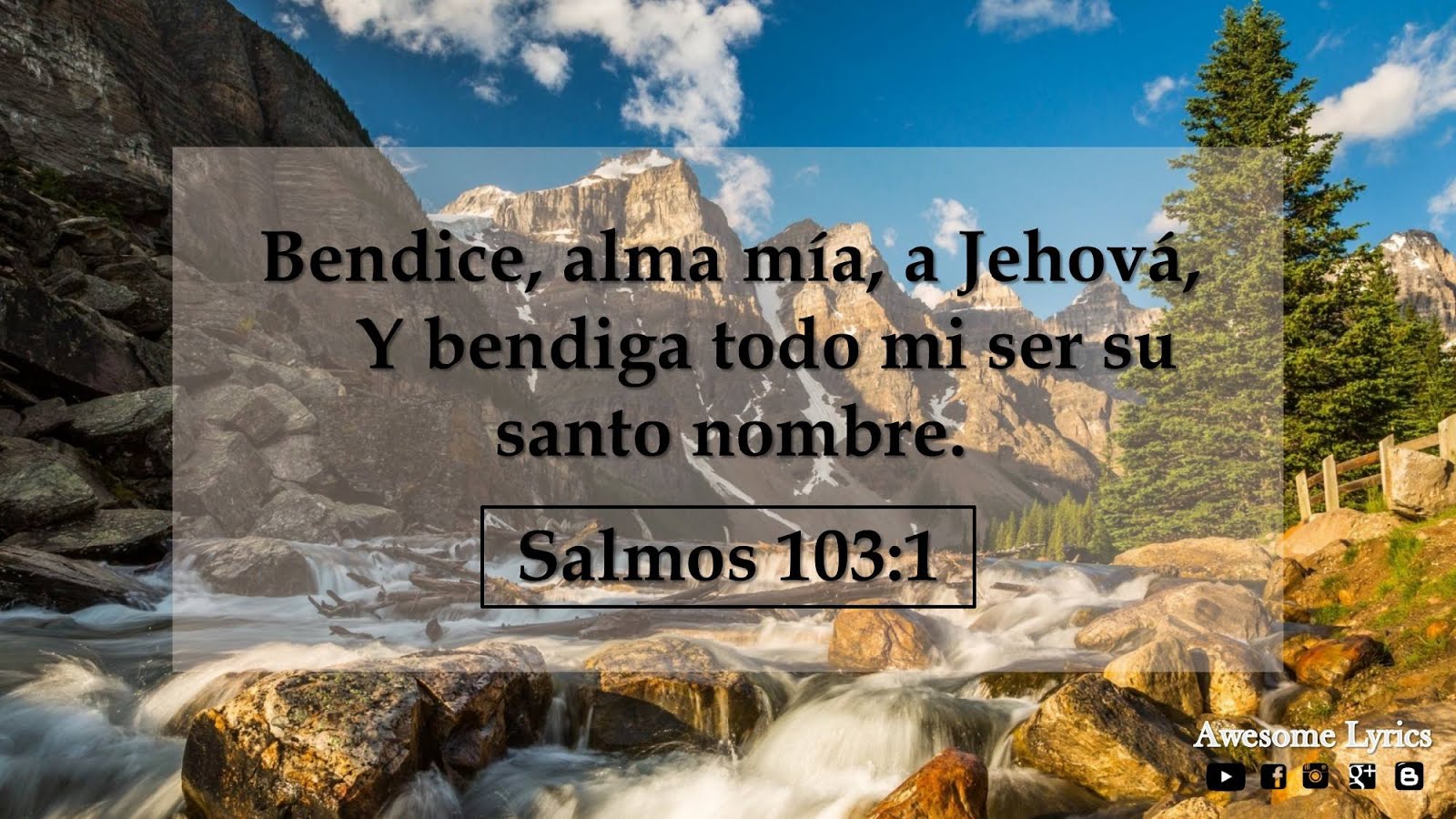 Awesome Bible: Salmos 103:1