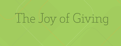 The Joy of Giving