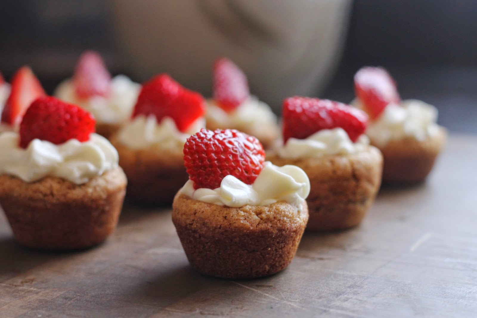 Where Your Treasure Is Strawberries and Cream Cookie Tarts