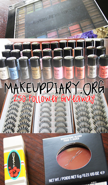 Makeup Diary's 250 Follower Giveaway!