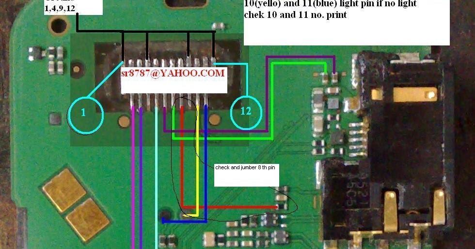 Nokia 1202 1203 Display Light Jumper Solution