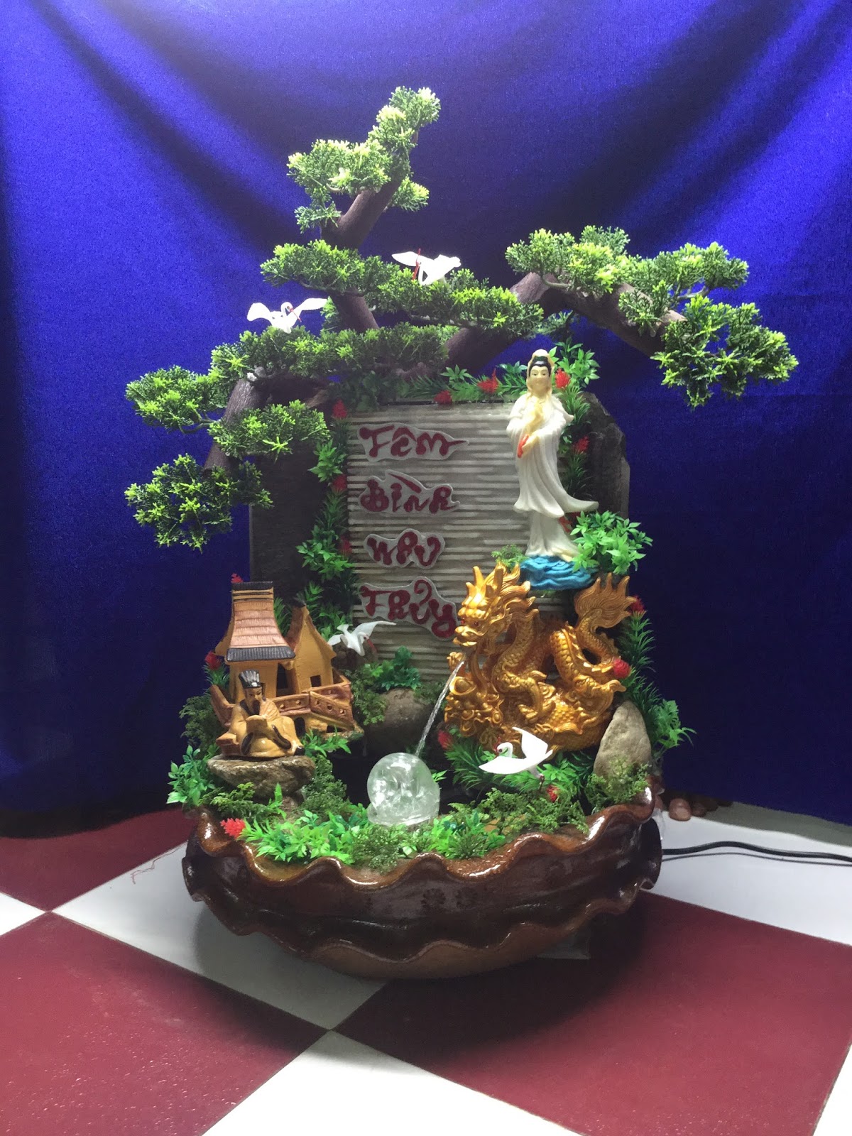 Thác nước phong thủy để bàn mẫu mã đa dạng - 29