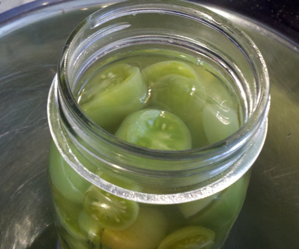 The Freehold Making dilled green tomatoes