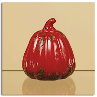 Red Pumpkin for Fall table centerpieces