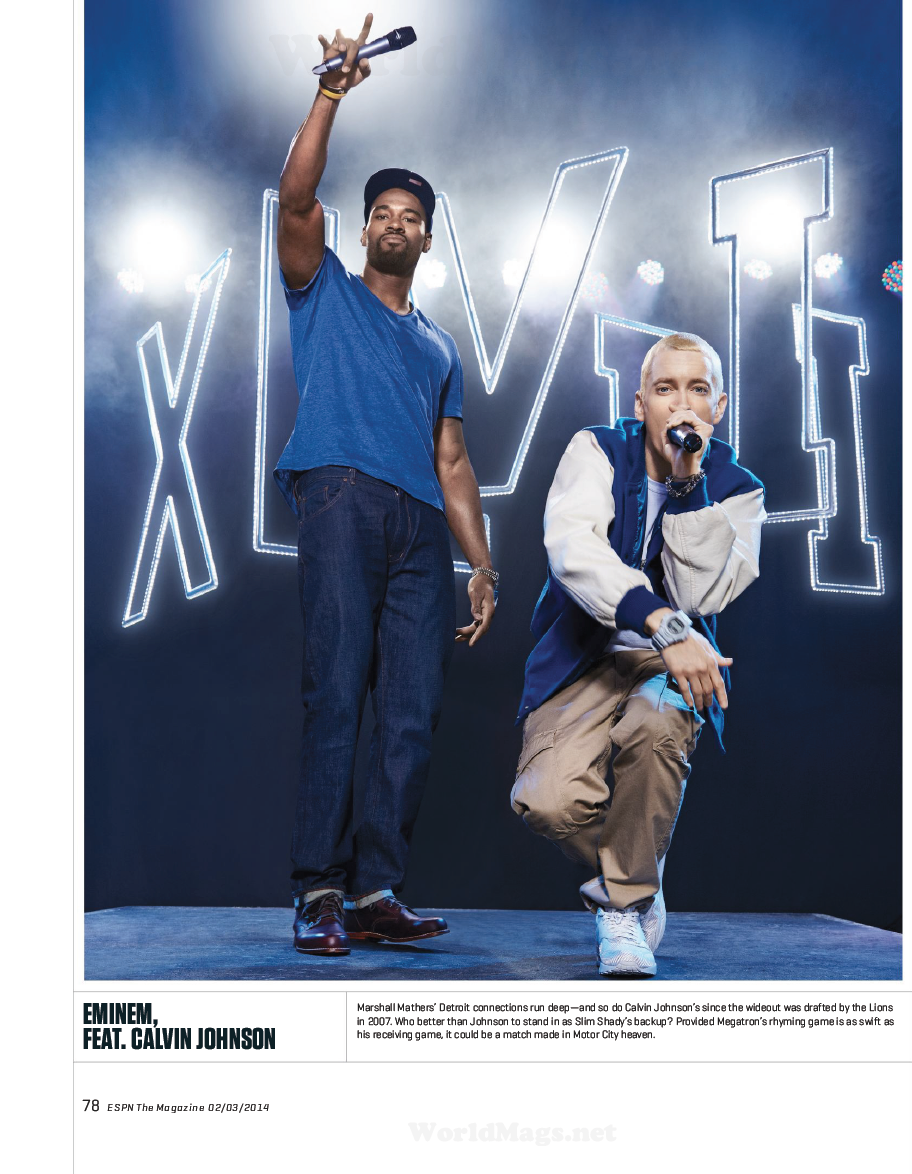 Nwk To Mia Megatron And Eminem Do Espn The Magazine