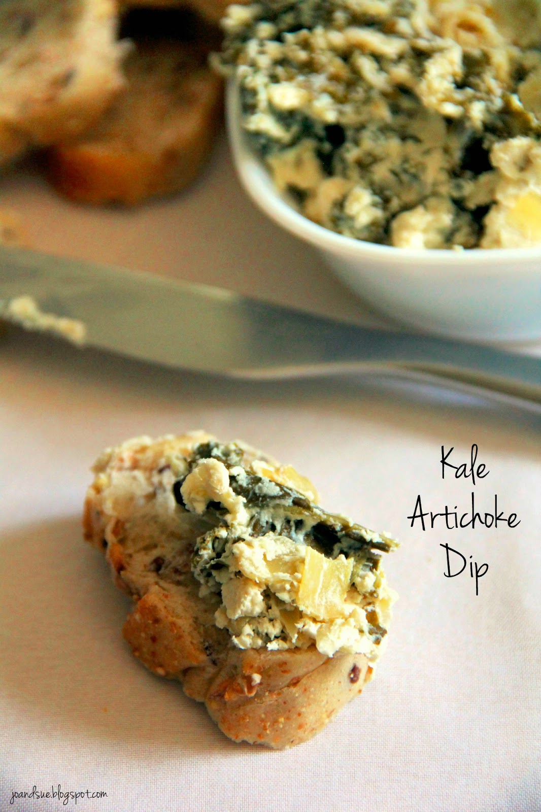 Jo and Sue Kale Artichoke Dip (Crock Pot)