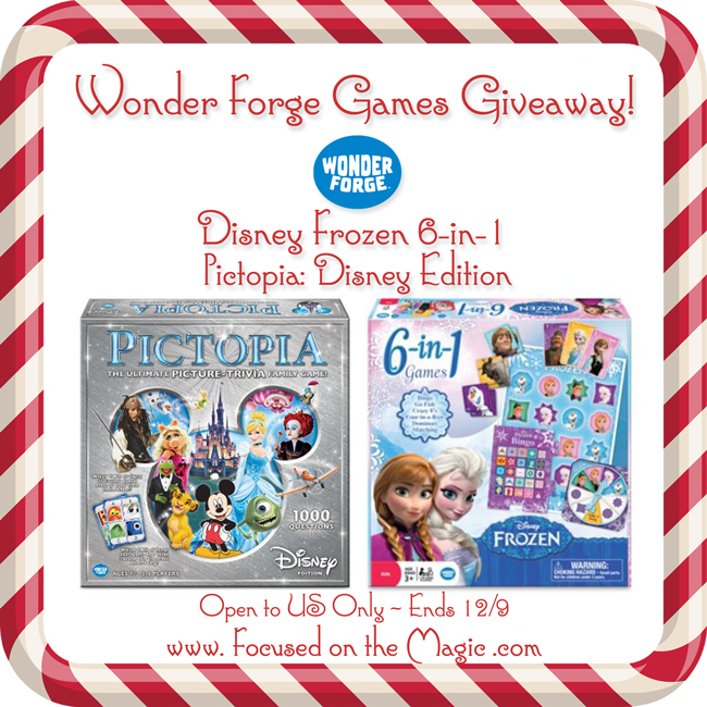  Enter to win! Pictopia Disney Trivia Game and Disney Frozen 6-in-1 games