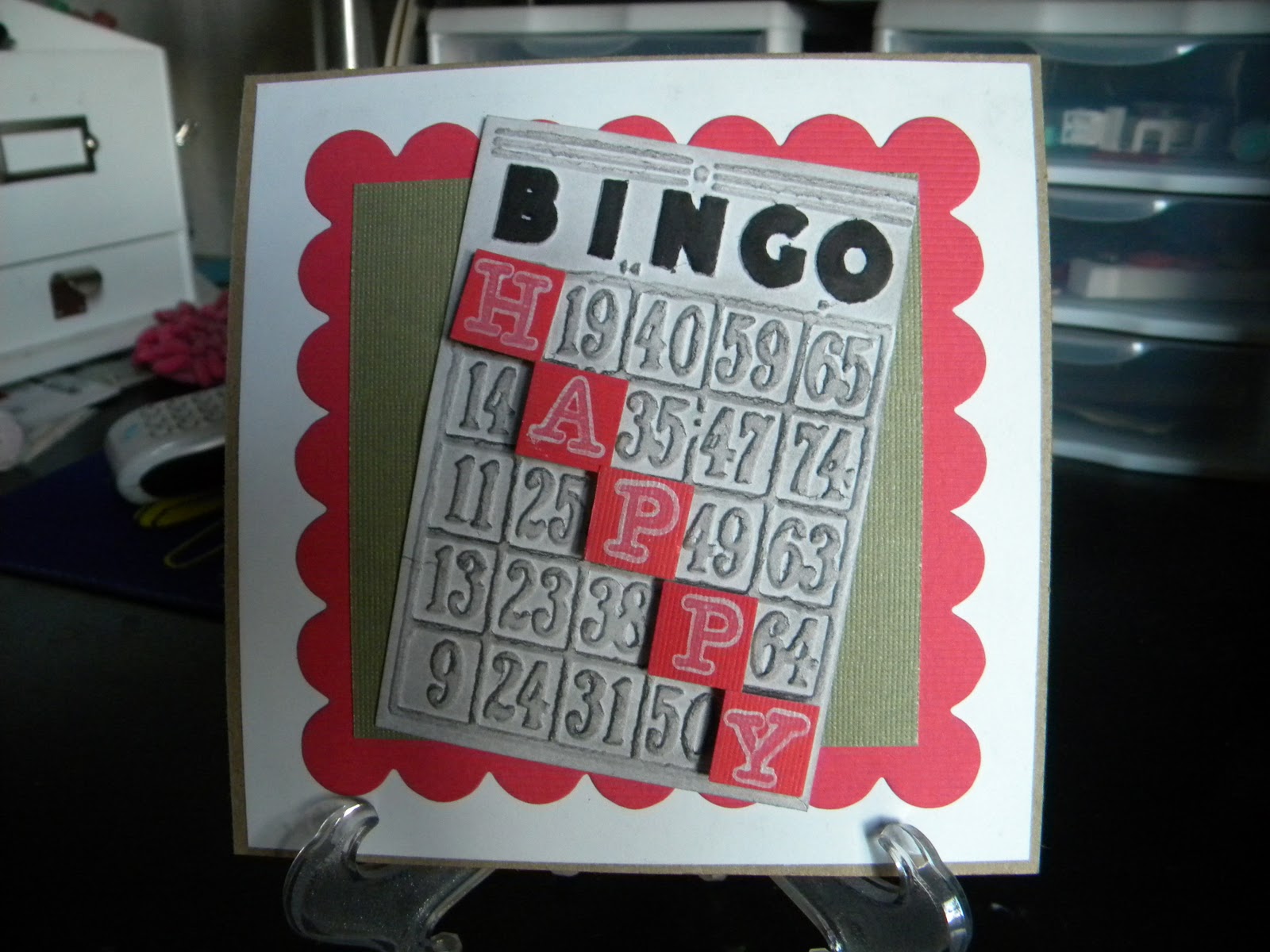 Big Mamma's Craftin House: Bingo Birthday Card