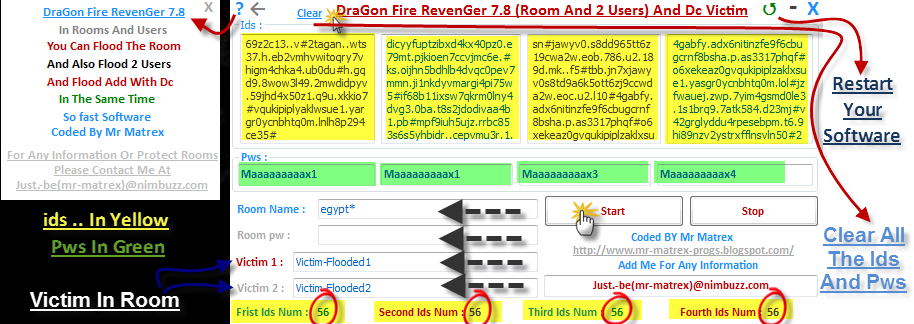 Dragon Fire Revenger 7.8 Flood Room + 2 Victim In Room (Msg And Add And Dc)) .. المتفقم 7.8 فلود رومات + فلود شخصين بالغرفة برايفت + ادد + فصل RevenGer+7.8
