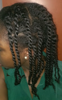 two strand twists on natural hair