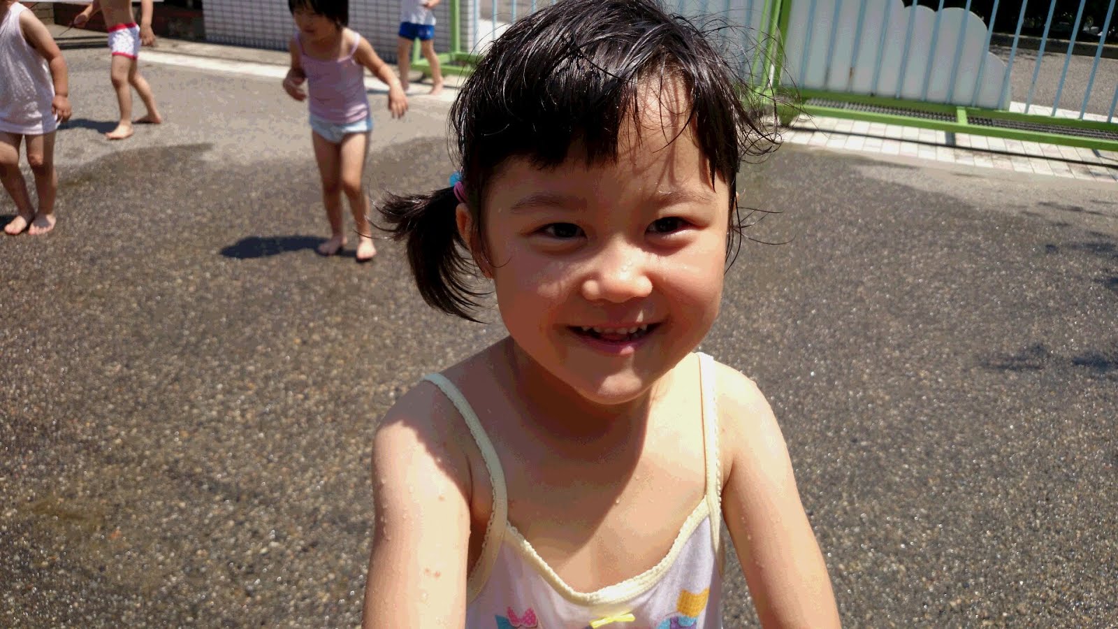 山五十嵐保育園２９年度卒園児 7 10 水浴びをしました