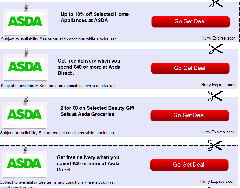 asda shipping vouchers