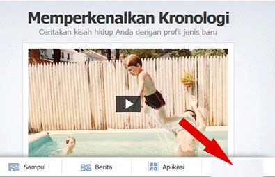 Cara mendapatkan tombol kronologi Facebook 2012 update