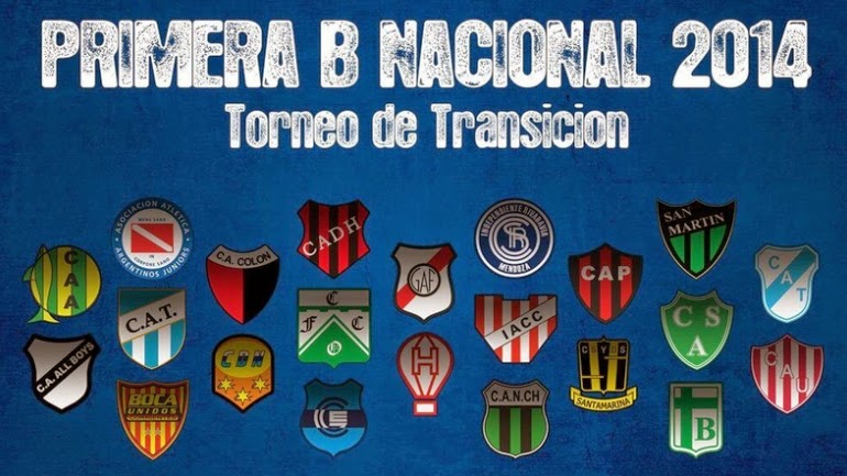 ZONAS TORNEO DE TRANSICIÓN 2014 NACIONAL B