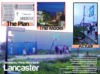 Lancaster Estates Dimished Plans