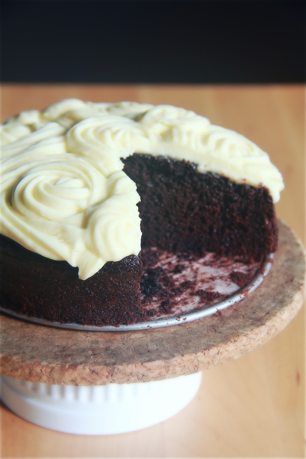 Crumbs and Cookies chocolate coconut milk cake.