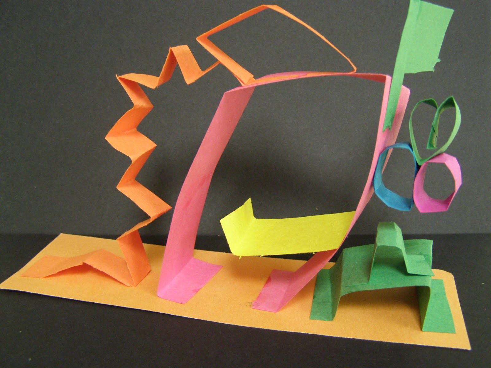 to Mrs. Peterson's Art Class! Paper Strip Sculptures