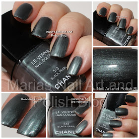 Marias Nail Art and Polish Blog: Chanel Black Pearl 513 - swatches