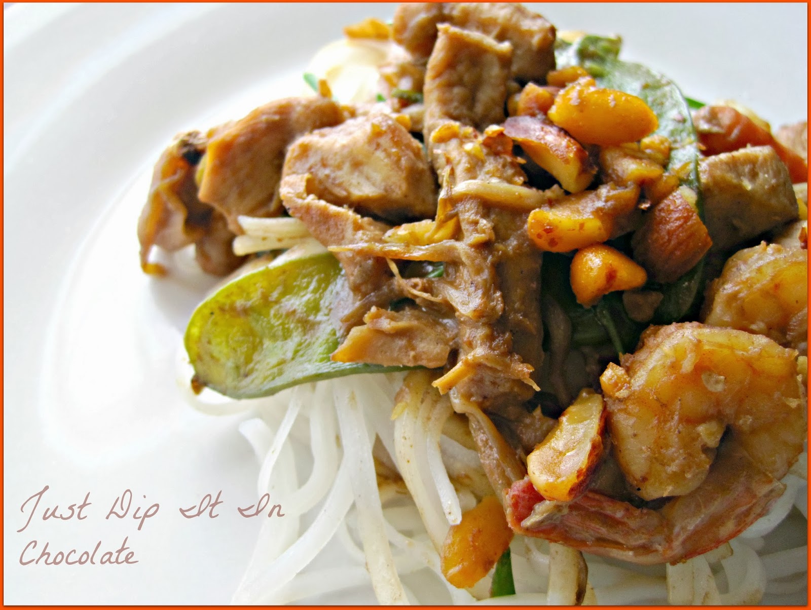 Just Dip It In Chocolate Combination Stir Fry with BBQ Peanut Sauce Recipe