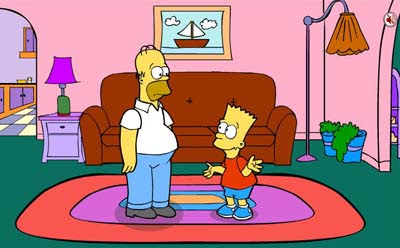 Bart Simpson Saw Game