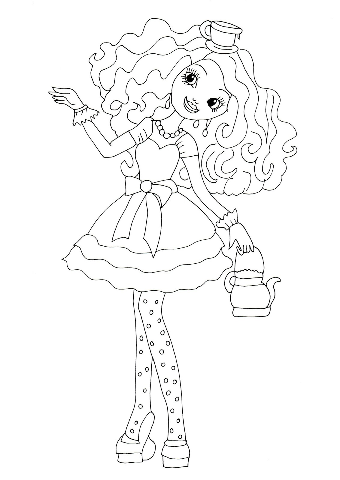 Free Ever After High Coloring Pages: February 2014