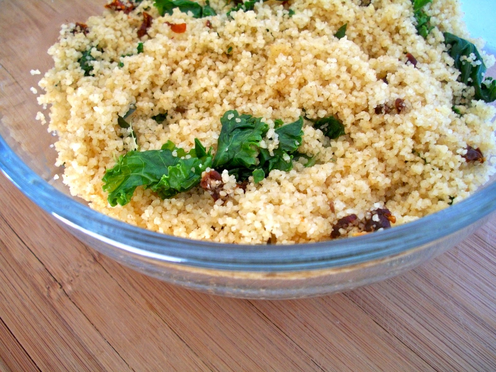 Brooke Bakes Sundried Tomato and Kale Couscous