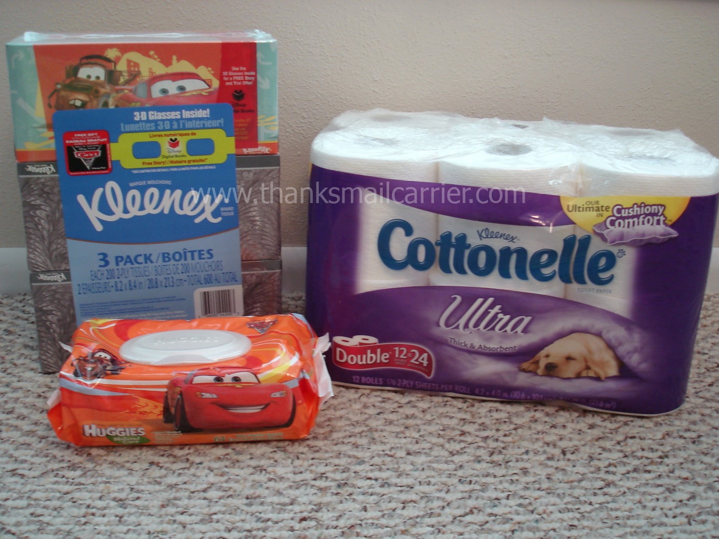 Thanks, Mail Carrier KimberlyClark Promotes Cars 2 with Themed