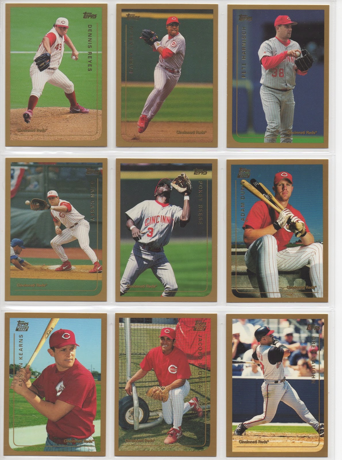 Cincinnati Reds Baseball Card Collector: 1999 Topps Cincinnati Reds Team Set