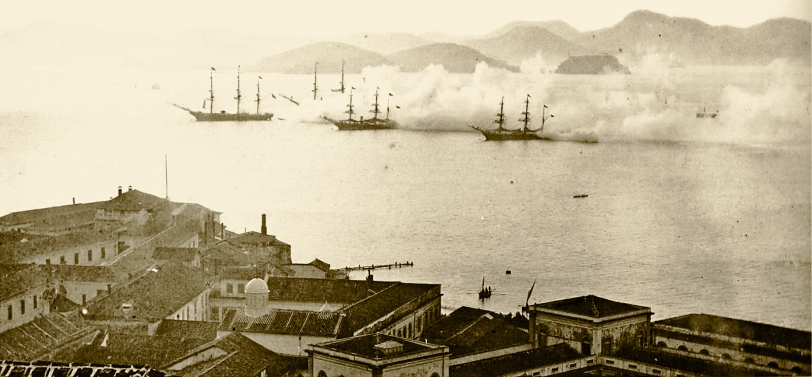 Brazilian Fleet 1870s Brasil império, História do brasil Brazilian Fleet 1870s Brasil império, História do brasil