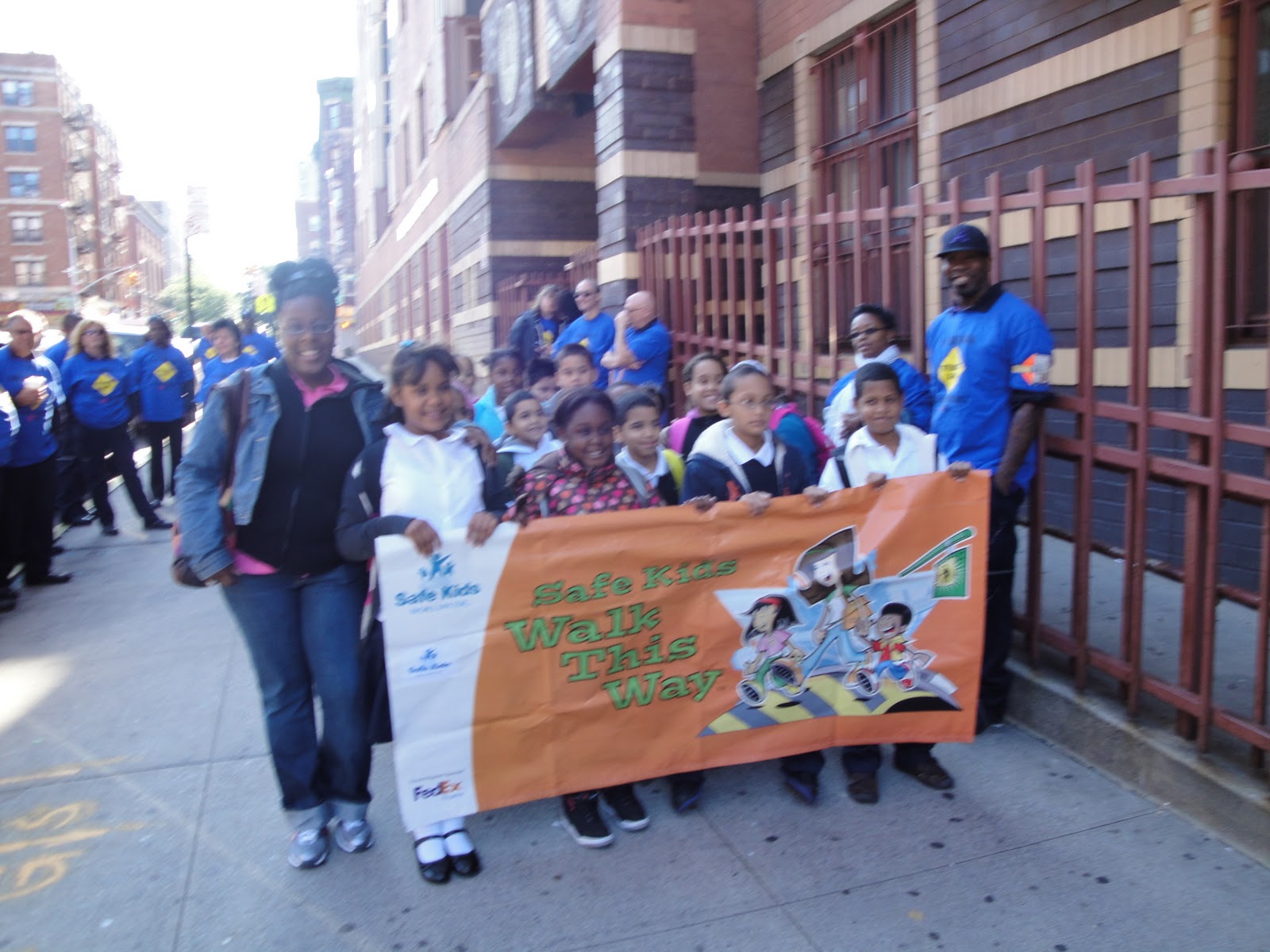 The Duke Ellington Express PS4 Celebrates Walk to School Day