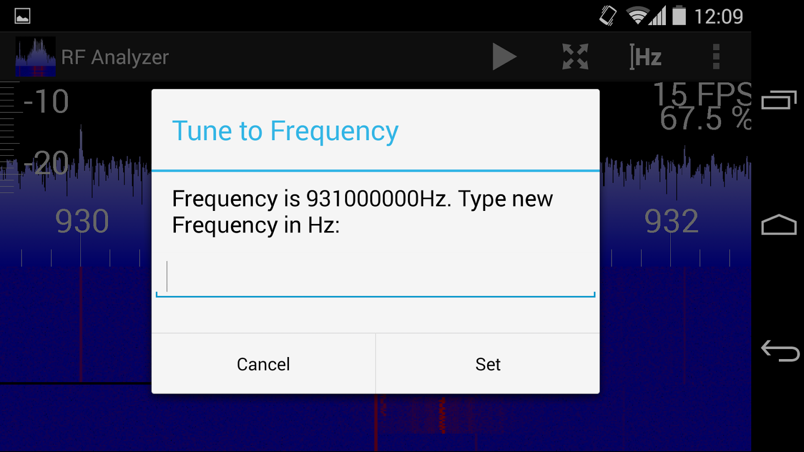 Mantz Tech Rf Analyzer Explore The Frequency Spectrum With The Hackrf On An Android Device